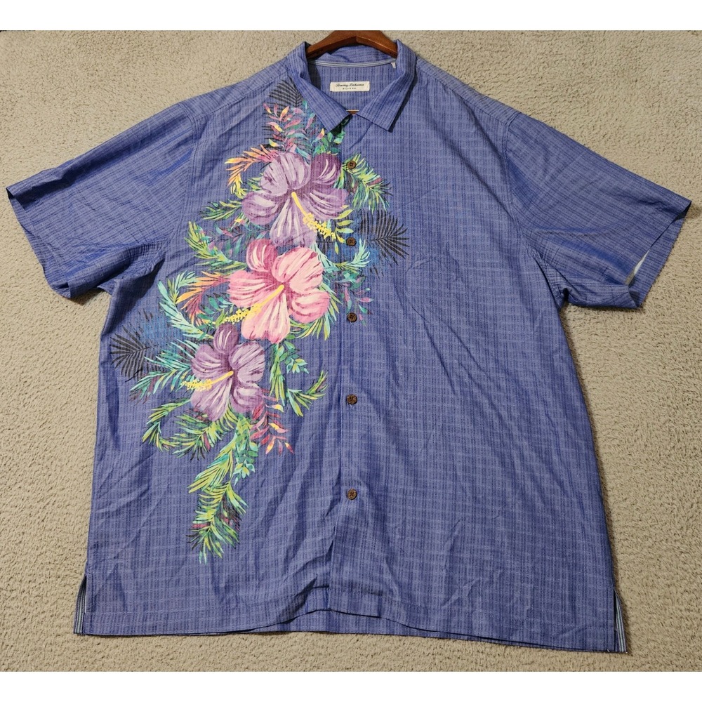 Tommy Bahama Mojito Bay Flora Cres Island Zone Camp Shirt Men's Size 3XL‎ XXXL